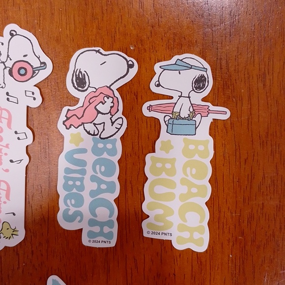 Set 10 Peanuts Snoopy Paper bookmarks - Picture 5 of 9